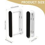 HASTHIP® Clothes Hanger Organizer Rack for 30-50 Hangers, Double Layer RetractableClothes Hanger Organizer Rack, Self Adhesive Clothes Hanger Storage RackSpace Saving Laundry Hanger Organizer