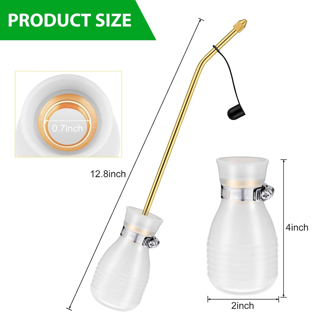 HASTHIP Silicone Powder Sprayer for Pest Control with Curved Metal Tip and Long Nozzle | Precise Squeeze Applicator for Garden and Household Use