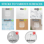 HASTHIP® Silicone Door Stopper Self Adhesive Wall Protector 1.57 Inch Door Knob Stopper Noise Reduction Bumper for Home Office Bathroom Doors