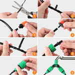 HASTHIP® Drip Irrigation Kit for Home Garden 30 Plants with 30m Adjustable Micro DIY Accessories Heavy Duty for Pot Install PCS