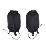 HASTHIP® Polainas Impermeables para Botas de Senderismo y Zapatos de Montaña,Polainas Ligeras y Ajustables para Piernas,Protección contra Nieve Lluvia Barro Hombres Mujeres - Negro