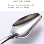 HASTHIP® 2 Stainless Steel Pet Feeding Spoons