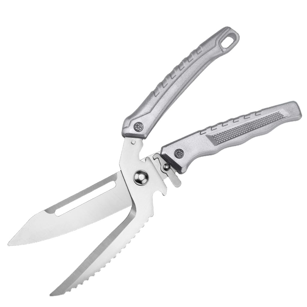 HASTHIP Kitchen Shears for Poultry and Home Use with Detachable Spring‑Loaded Blades | Stainless Steel Ergonomic Handle