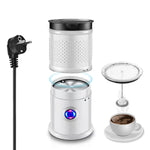 Electric Milk Frother, Electric Milk Frother for for Cold/Hot Milk Frother, Milk Steamer, Non-Stick Coating Milk Frother Milk Foamer Frother Standalone Frother