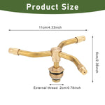HASTHIP Garden Sprayer for Lawn Watering with 3-Head 360° Rotating Brass Nozzle | Automatic Irrigation System