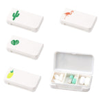 HASTHIP® 4 Pack Small Pill Organizer Pill Case Box, 3 Compartments Travel Pill Organizer, Moisture Proof Daily Pill Case for Pocket Purse, Portable Medicine Vitamin Fish Oil Holder Container