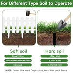 HASTHIP® 18PCS Garden Fence Outdoor Border 50x30cm Connectable Plant Partition Fences Decorative White PVC Decor for Flower Bed Green House Porch