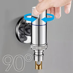 HASTHIP Laundry Faucet for Washing Machines and Dishwashers with Brass Body Chrome Finish 2PCS