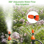 HASTHIP® 2 in 1 Drip Irrigation Emitters and Atomizing Nozzle for 1/4" Drip Irrigation Tubing