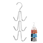 HASTHIP Handbag Organizer Rack for Closet with Dual Metal Hooks holding up to 6 Bags | Space Saving Purse Hanger
