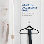 HASTHIP Velvet Hangers for Clothes with Non Slip Flocked Design 50Pcs | Space Saving Wardrobe Organizer