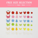 HASTHIP Sewing Buttons for Crafts and Clothes 300 pcs featuring Assorted Shapes | Resin Round Candy Colors for DIY Projects