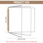 HASTHIP Hand Towel Stand for Countertop with Folding 3 Arms 10.83×0.98×9.84 in | Metal Frame and Wooden Handle