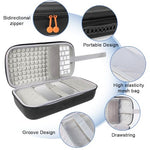 HASTHIP® Brand Storage Case Compatible with Apple Mac mini M4/M4 Pro 2024, Hard EVA Protective Travel Carrying Case with Handle, Anti-Scratch Organizer Box for Magic Keyboard, Mouse, Trackpad and
