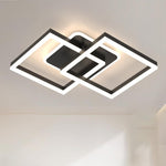 Hasthip Modern Geometric LED Ceiling Light with Remote Control & Dimmable Design