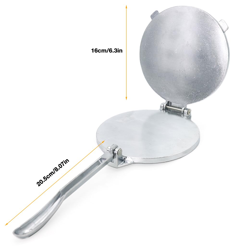 HASTHIP Paratha Press Maker 6.3 in for Roti and Puri with Aluminum Alloy Body | Round Dough Press