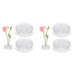 HASTHIP Flower Arrangement Tray Set 4PCS 2.76 in with Suction Cup Holders for Weddings