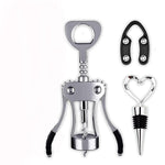 HASTHIP Wine Opener Gift Set for Home and Bar with 3 pcs Wing Corkscrew | Zinc Alloy Ergonomic Design
