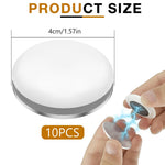 HASTHIP Magnetic Shower Curtain Weights for Home Use with N45 Magnets | Set of 10 Pairs White