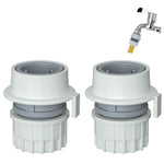 HASTHIP Replacement Faucet Connector for Laundry Machine with Secure Snap On Design and Plastic Build | 2Pcs Universal Hose Adapter