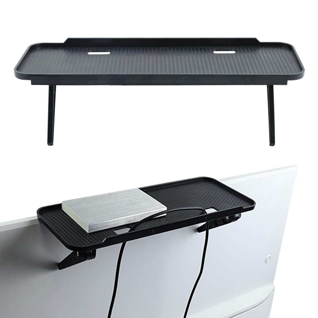 HASTHIP TV Screen Top Shelf for Monitor and Computer | Adjustable 11.8 x 4.7 in Dual‑Leg Mount