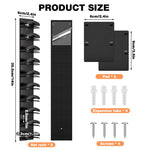 HASTHIP Hat Wall Organizer for 10 Hats with Contoured Holders and No Drill Mount | 2 Pack