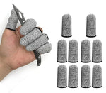 HASTHIP® 10pcs Gardening Finger Cots Cut Resistant Finger Protector Sleeves, Finger Covers Finger Protector Safe Finger Guards Finger Clots for Kitchen, Pruning, Planting