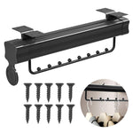 HASTHIP Space Saving Multi Hanger Organizer for Closet with Pull Out Rail and 18.1 in Depth | Metal Screw Mounted Design