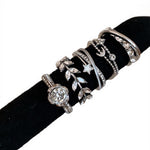 HASTHIP® Anillo Giratorio para Mujeres con Estrella y Luna,Anillo de Ansiedad Ajustable con Circonia Sintética,Joya Elegante y Ligera para Aliviar Estrés Ideal Fiestas Vacaciones
