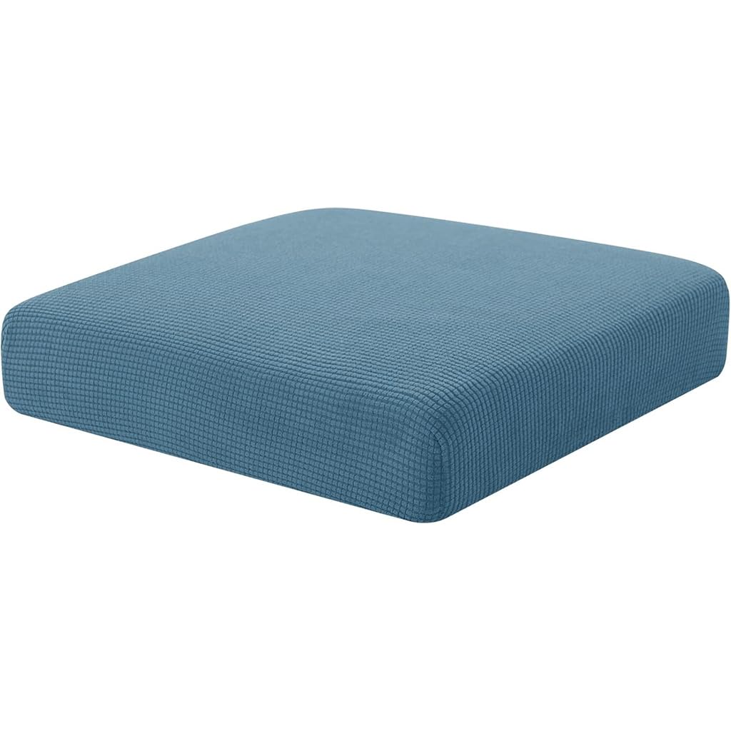 HASTHIP Sofa Seat Cushion Slipcover for Meditation and Prayer Mats featuring Stretchy Slip On Fit 50–70cm Blue