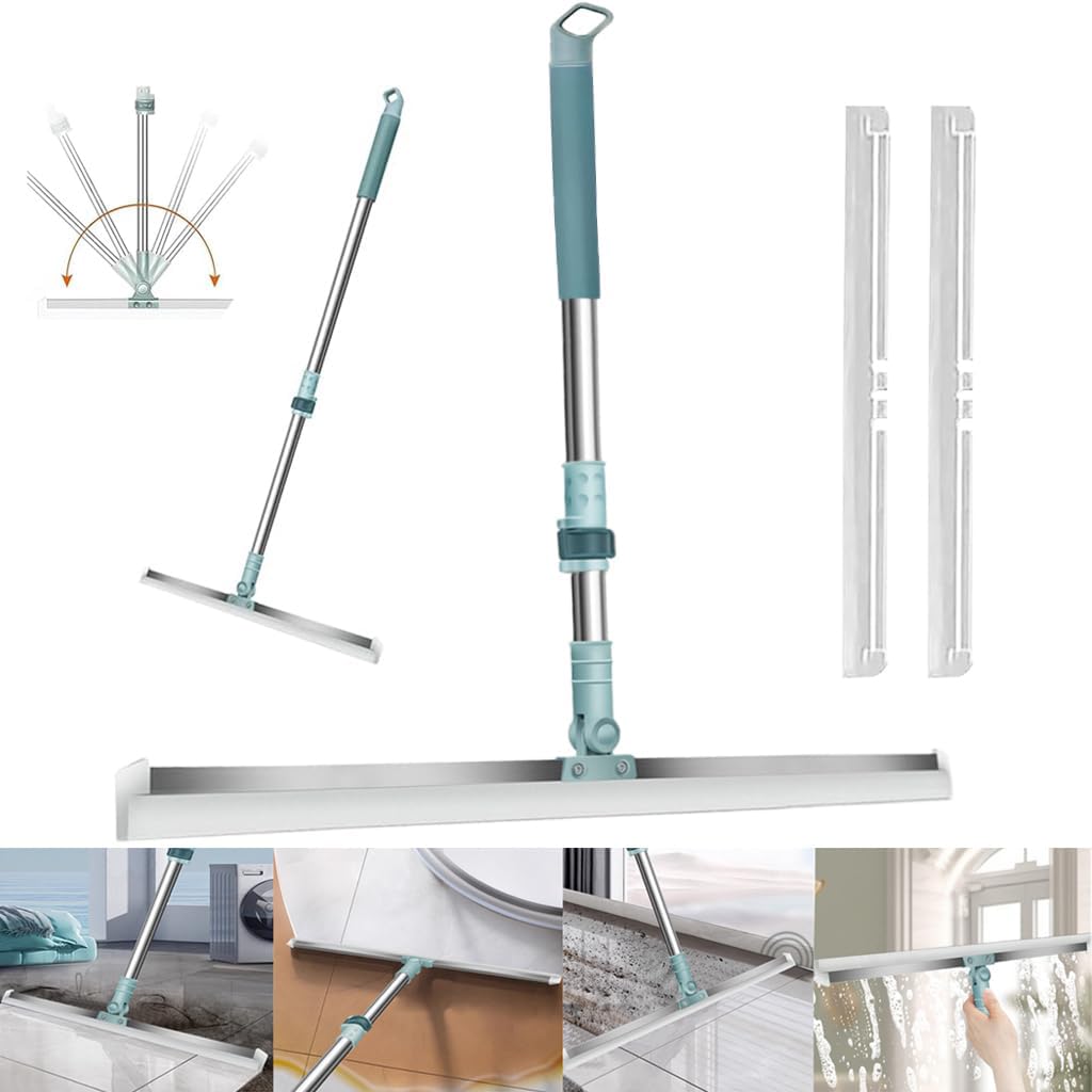 HASTHIP Wiper Mop for Floor Cleaning with 19.6 in Blade and 180° Rotatable Handle | Silicone Floor Wiper