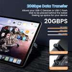HASTHIP® USB C Adapter,Type C Male to Female 140W Fast Charging,4K@60Hz Video & Data Sync Thunderbolt 3/4 USB Connector Compatible with MacBook Pro/Air Steam Deck iPhone iPad Laptop Tablet