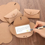 HASTHIP® 50Pcs Envelopes with 50Pcs Blank Cards Greeting Card Envelopes4.1x2.7 inches Hard Paper Envelopes for Gift Cards, Post Cards, Wedding Invitations, Letters
