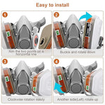 HASTHIP® sable Respirator Face Cover with Filters,