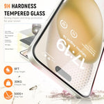 HASTHIP® Privacy Screen Protector for iPhone 16 Pro Tempered Glass Easiest 2-Step Installation Auto-Alignment HD Screen Protector Kit with 2 Pieces Screen Protectors and Accessories