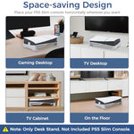 HASTHIP® Verilux Base Horizontal para PS5 Slim/Pro, Soporte Antideslizante Duradero para Consola PlayStation 5 Slim/Pro Digital y Ultra-HD, Accesorio de Instalación Fácil, Diseño Seguro y que Ahorra
