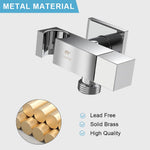 HASTHIP Copper Angle Valve for Bathroom and Laundry Use with Square Twist Control | Rust Resistant Metal Construction