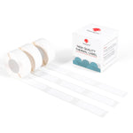 HASTHIP D30 Label Maker Tape for Portable Printing featuring Self-Adhesive Design and 3 Rolls of 12×40mm Black on White Labels