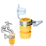 HASTHIP Universal Water Tap Adapter for 4/6 Point Faucets with Anti Leakage ABS Quick Release 3 PCS