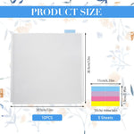 HASTHIP File Holder Organizer for 12 Inch Paper with 40 Index Stickers | Transparent Plastic Bags