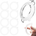 HASTHIP Silicone Sealing Rings for Mason Jars featuring Airtight 2.76 in Gaskets | 16PCS Reusable Food Grade
