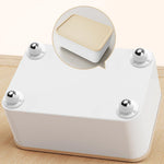 HASTHIP Caster Wheels for Furniture and Small Appliances featuring 360° Swivel | 4pcs Self Adhesive Design with 200kg Capacity and White Finish