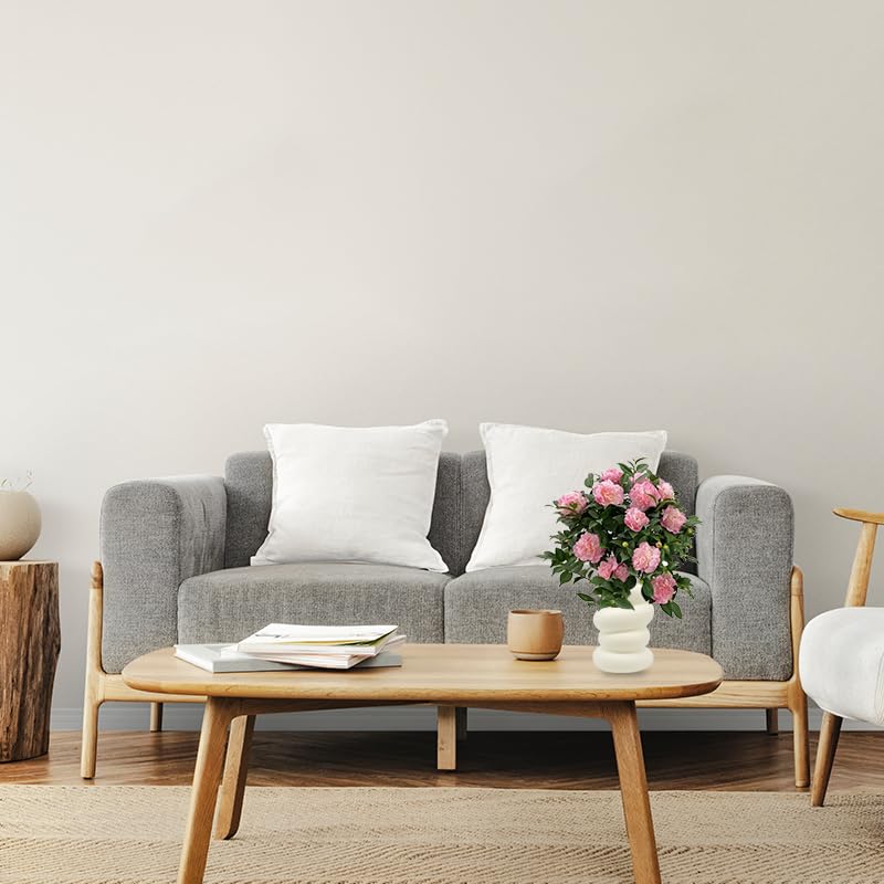 HASTHIP Flower Vase for Living Room with Spiral Shape and 15x9x6cm Size | PP Home Decor