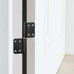 HASTHIP Door Hinges Kit for Cabinets and Furniture with Dual Panel Design and Screw Pack | Pre Punched Aluminum Hinges for Silent Smooth Operation