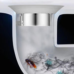 HASTHIP Squat Toilet Seal for Bathrooms with Anti Odor Airtight Design and Stainless Steel Cover Plug