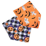 HASTHIP® Halloween Halloween Dog Bandana Set, Adjustable Puppy Birthday Scarf, Triangle Pet Bandanas, Cat & Dog Party Costume Accessories, Washable Kerchief, Cute Outfit for Small Medium Large Pets
