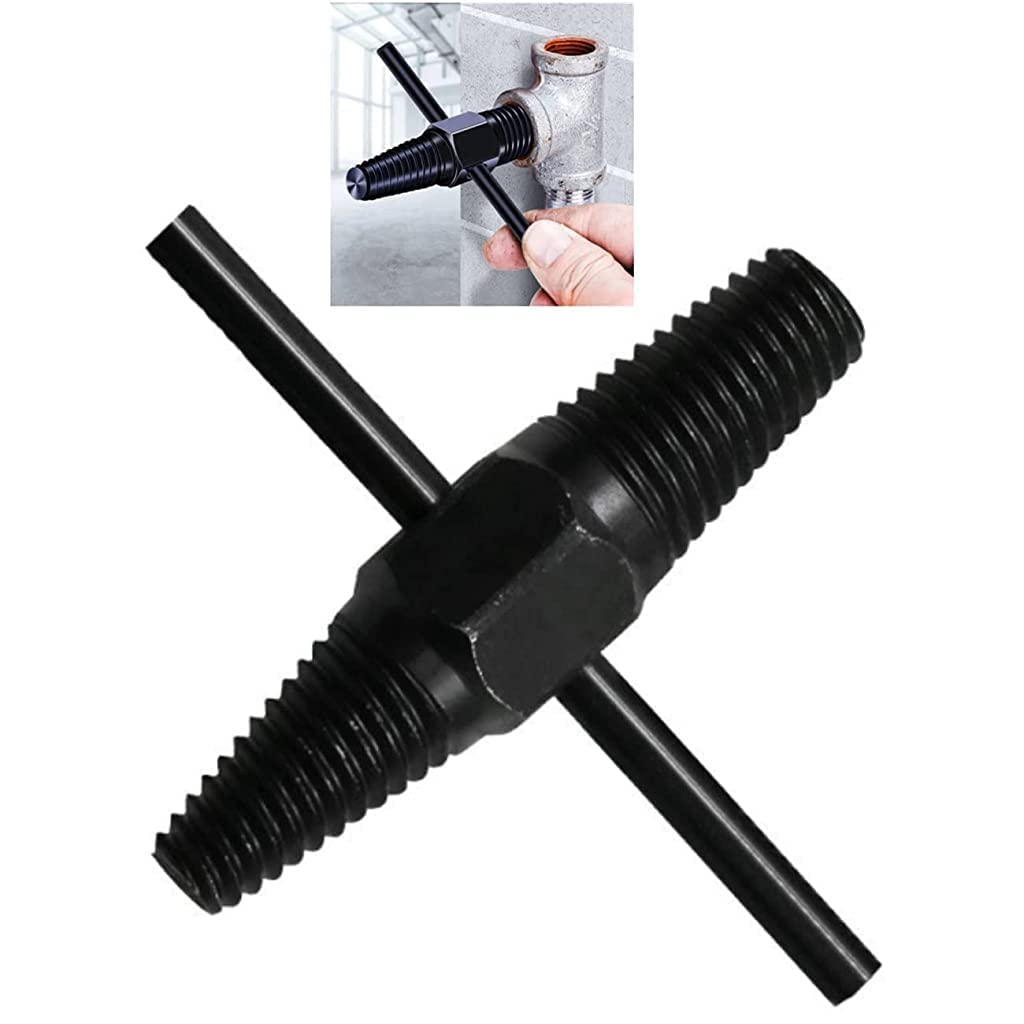 HASTHIP Screw Extractor for 1/2 & 3/4 Inch Pipes featuring Dual Head Design and 12cm Handle | Removes Damaged Bolts