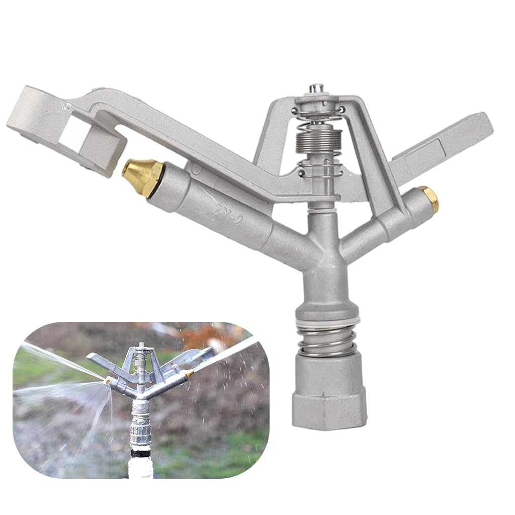 HASTHIP Automatic Rotating Sprinkler for Garden Lawn Irrigation with Aluminum Alloy Build