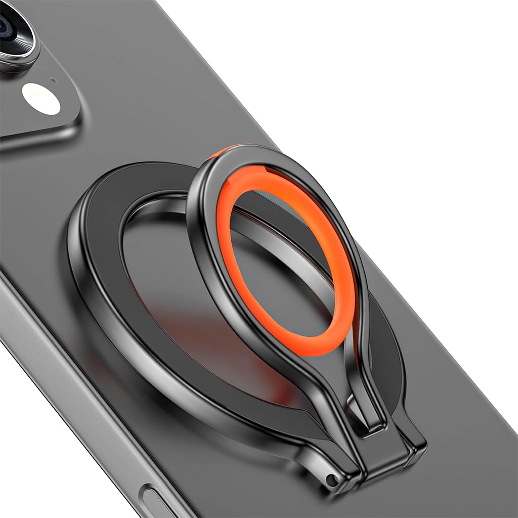 HASTHIP® Soporte Magnético de Agarre para Teléfono con Anillo para mag-Safe, Base Ajustable y Compatible con Carga Inalámbrica para iPhone 17 16 Pro MAX 15 14 13 12
