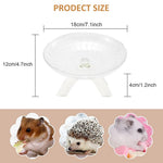 HASTHIP® Silent Hamster Wheel 7'' Flying Saucer Exercise Wheel for Small Pets, Anti-Slip Stable Stand, Noise-Free Running Toy for Hamsters, Gerbils, Mice, Hedgehogs, Rabbits (18 cm)